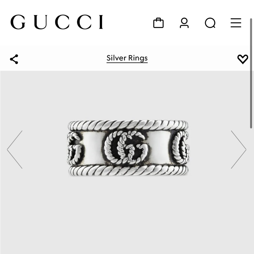 Gucci GG Interlocking Ring